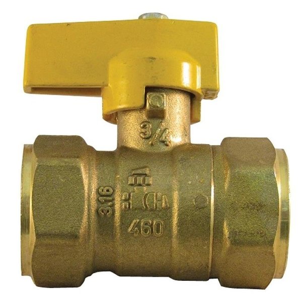 Pro-Flex PFGVOF34B Gas Valve, 34 in Connection, FIP PFGVO-F34C